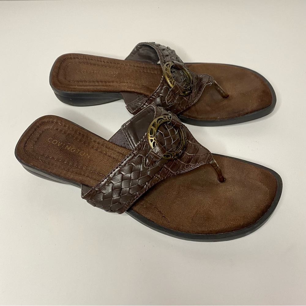 Covington Y2k Braided Slip-on Sandals